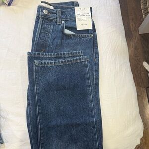 Madewell Brand New with Tags The Longline Straight Jean - Rigid Denim Size 25